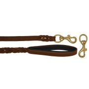 Braided leather guide made from genuine leather, 5mm thick, featuring leather backing – OD01002/120/20/BR/01/K04