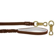 Correa trenzada de cuero auténtico de 5 mm de grosor. Incluye forro de cuero. – OD01002/120/20/BR/02/K08