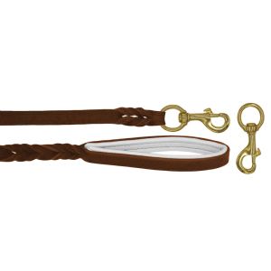 Braided leather guide made from genuine leather, 5mm thick, featuring leather backing – OD01002/120/20/BR/02/K11