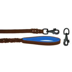 Braided leather guide made from genuine leather, 5mm thick, featuring leather backing – OD01002/120/20/BR/03/K13