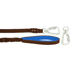 Braided leather guide made from genuine leather, 5mm thick, featuring leather backing – OD01002/120/20/BR/03/K14