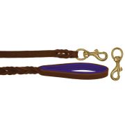 Braided leather guide made from genuine leather, 5mm thick, featuring leather backing – OD01002/120/20/BR/07/K04