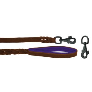 Braided leather guide made from genuine leather, 5mm thick, featuring leather backing – OD01002/120/20/BR/07/K13