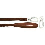 Braided leather guide made from genuine leather, 5mm thick, featuring leather backing – OD01002/120/20/BR/08/K14