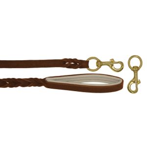 Braided leather guide made from genuine leather, 5mm thick, featuring leather backing – OD01002/120/20/BR/09/K11