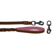 Braided leather guide made from genuine leather, 5mm thick, featuring leather backing – OD01002/120/20/BR/10/K13