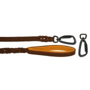 Braided leather guide made from genuine leather, 5mm thick, featuring leather backing – OD01002/120/20/BR/11/K15
