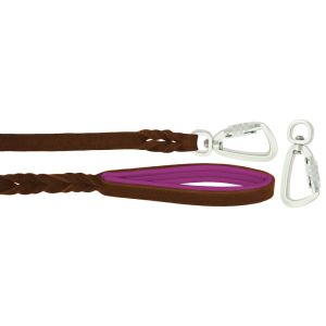 Braided leather guide made from genuine leather, 5mm thick, featuring leather backing – OD01002/120/20/BR/13/K14