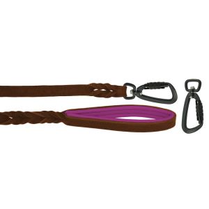 Braided leather guide made from genuine leather, 5mm thick, featuring leather backing – OD01002/120/20/BR/13/K15