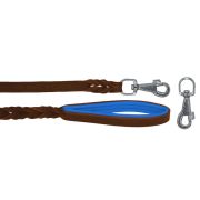 Braided leather guide made from genuine leather, 5mm thick, featuring leather backing – OD01002/150/20/BR/03/K03