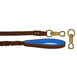 Braided leather guide made from genuine leather, 5mm thick, featuring leather backing – OD01002/150/20/BR/03/K08