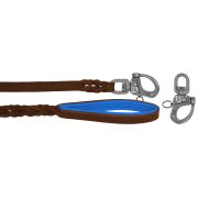Braided leather guide made from genuine leather, 5mm thick, featuring leather backing – OD01002/150/20/BR/03/K10