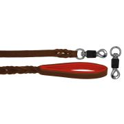 Correa trenzada de cuero auténtico de 5 mm de grosor. Incluye forro de cuero. – OD01002/150/20/BR/04/K07
