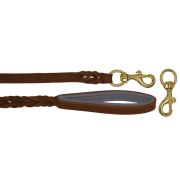 Correa trenzada de cuero auténtico de 5 mm de grosor. Incluye forro de cuero. – OD01002/150/20/BR/12/K04