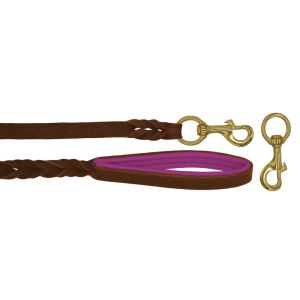 Braided leather guide made from genuine leather, 5mm thick, featuring leather backing – OD01002/150/20/BR/13/K11