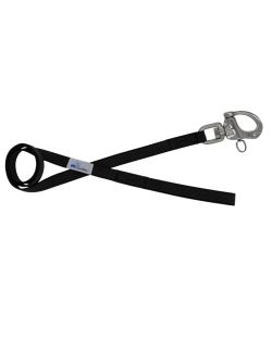 Polypropylene Leash with Woven Rubber Traces - OI01004/100/25/BK/00/K10