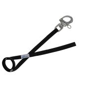 Polypropylene Leash with Woven Rubber Traces – OI01004/120/25/BK/00/K10