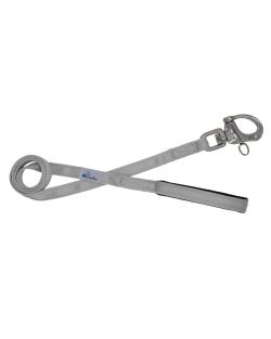 Correa de poliamida y neopreno de 2,5 cm - OI01007/100/25/GY/01/K10